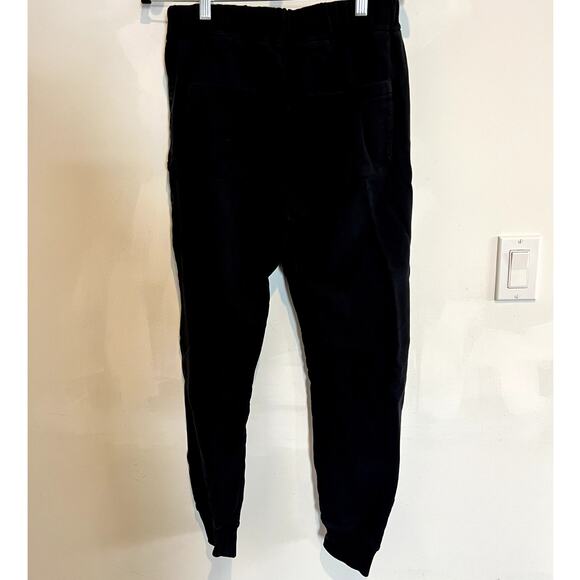 Balmain | Women's Zip Pocket Pull On Cotton Jogger Sweatpants Black Size Medium - Picture 5 of 11